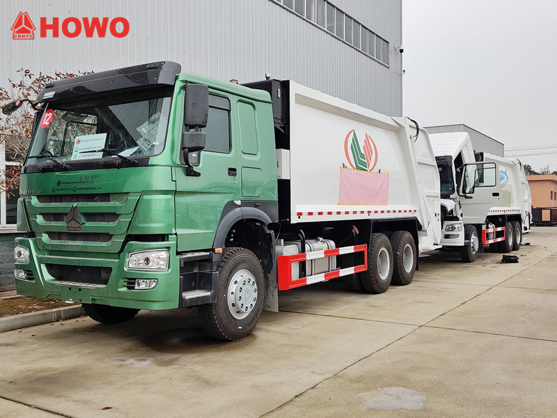 HOWO rear loader truck for export to Middle East country