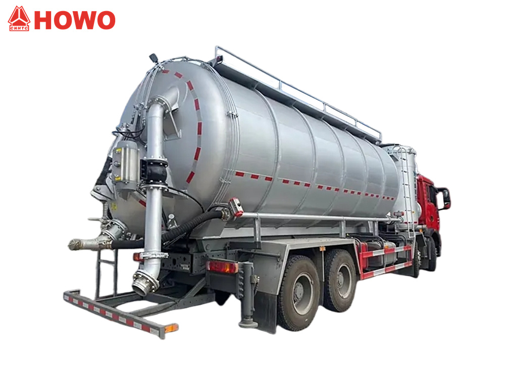 HOWO 25cbm Industrial Vacuum Loader Truck 