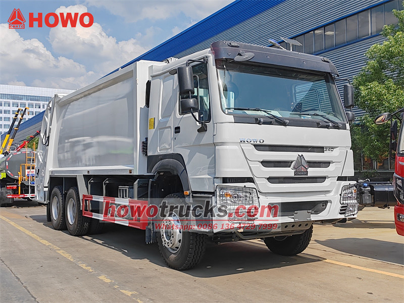 HOWO 6×4 22-cubic-meter compactor garbage truck