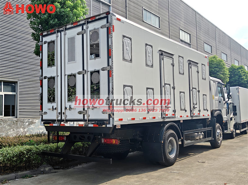 Howo freezer van truck