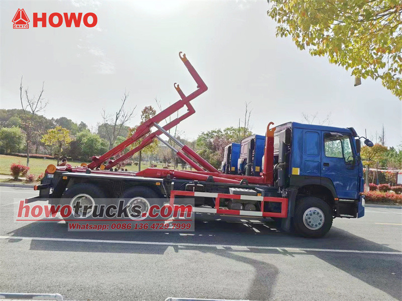 HOWO 6X4 hook loader garbage truck