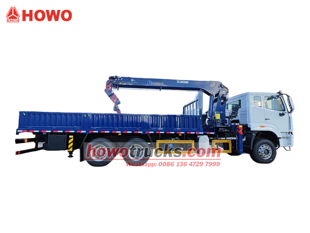 Howo 6x4 boom truck with 10T crane
