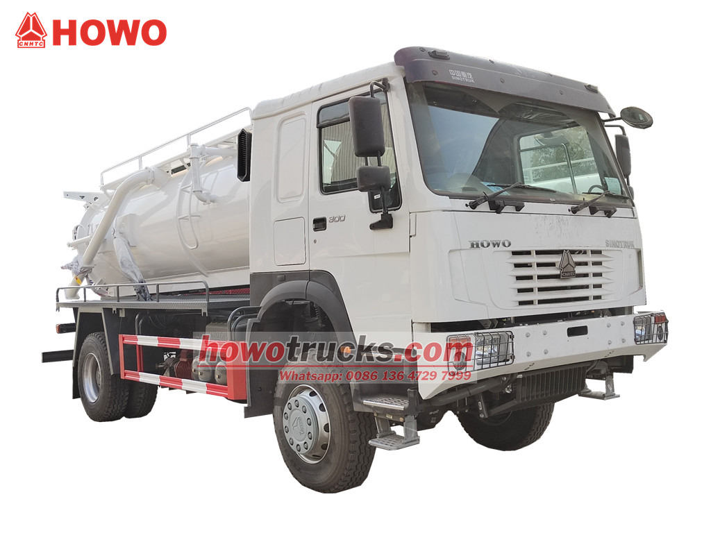 HOWO 4×4 vacuum pump truck