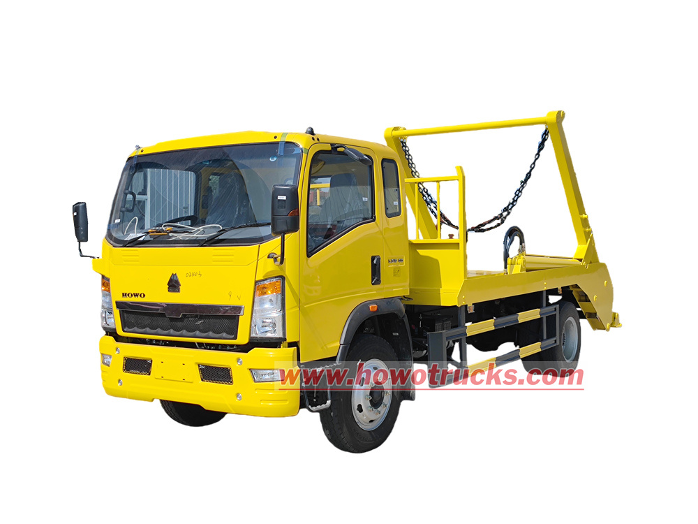 HOWO light duty swing arm garbage truck maufacturer