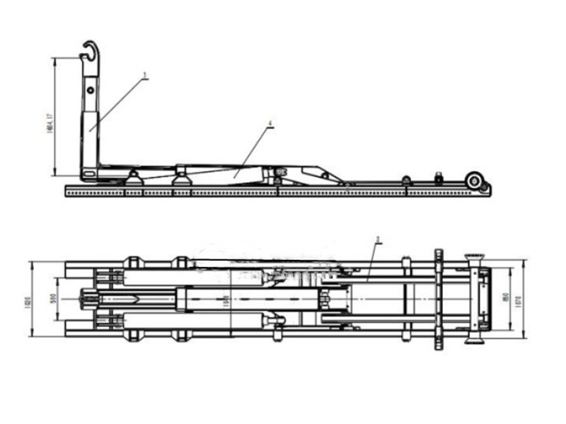 Howo garbage hook lift truck