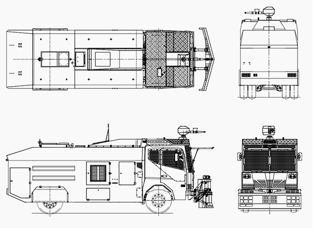 Working principle of HOWO Chassis Armored Water Cannon Trucks