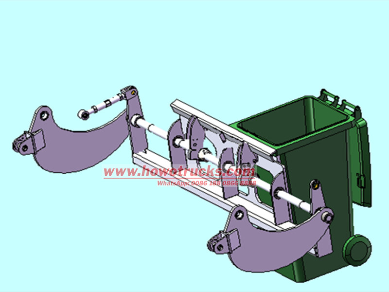 HOWO 6&times;4 waste compactor drawing