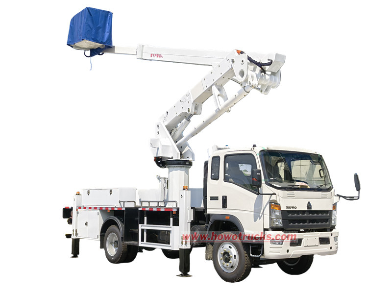 HOWO 18 meter articulated platform aerial truck