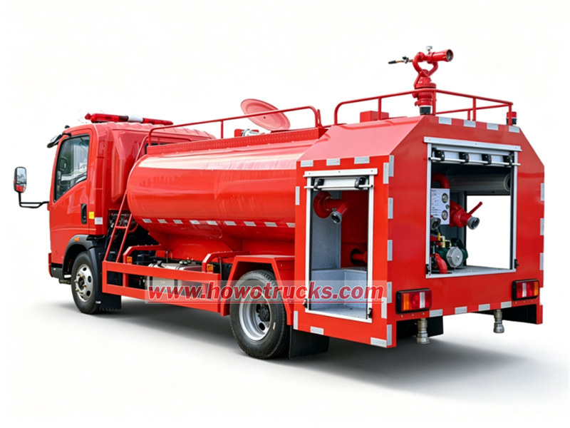 HOWO fire water tank truck HOWO fire water tank truck