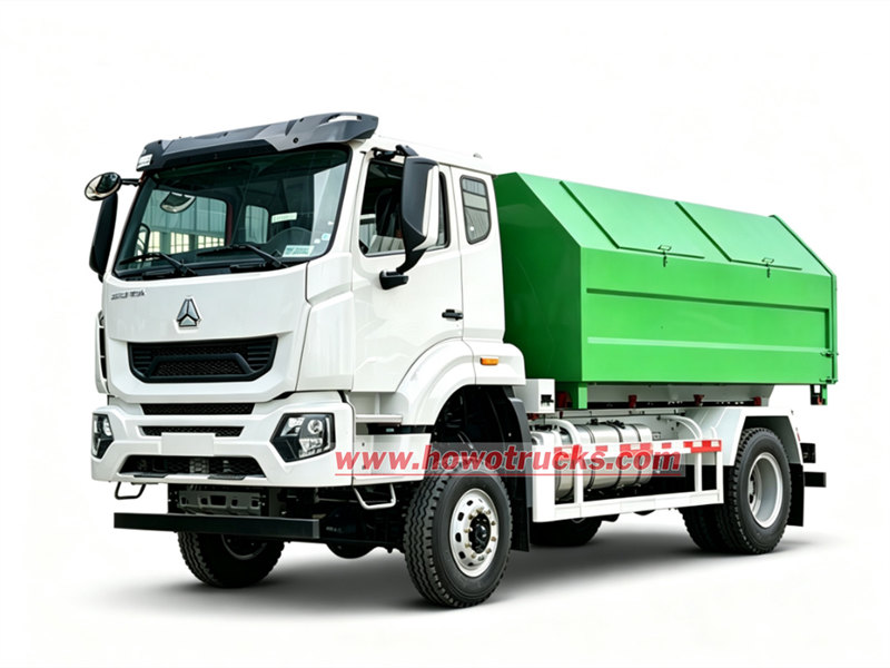 HOWO garbage hook lift truck 