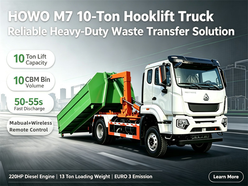 HOWO garbage hook lift truck