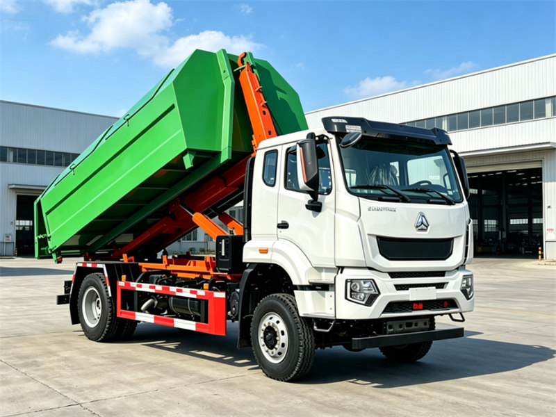 HOWO heavy 10tons garbage hooklift truck
