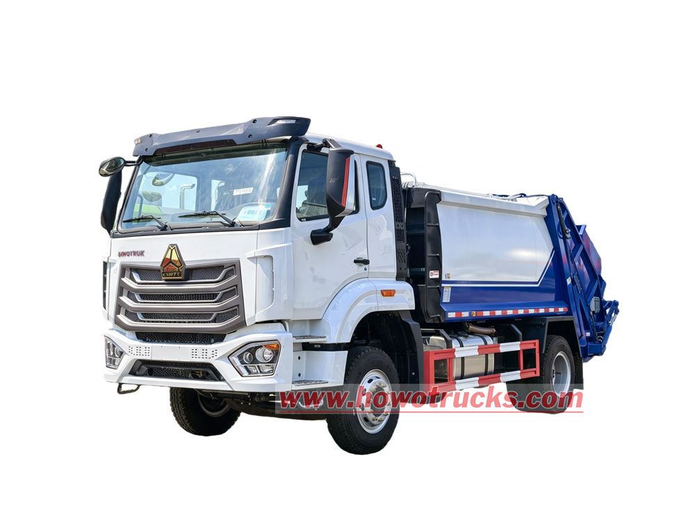 HOWO 14 cbm large rear compaction vehicle
